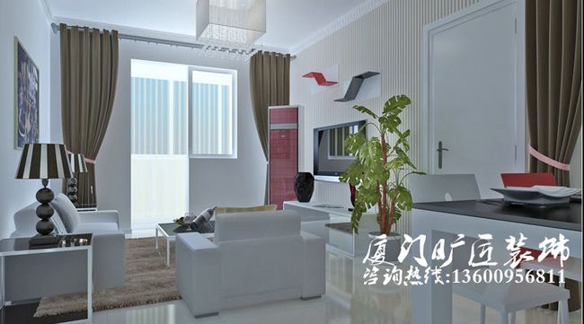 厦门海景明珠装修案例效果图1123