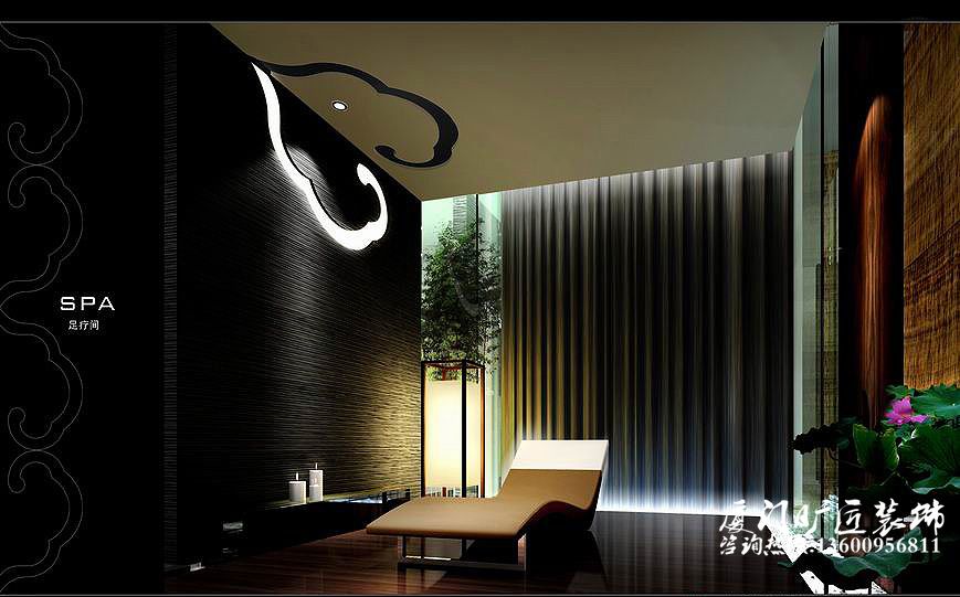 厦门高级SPA会所装修效果图