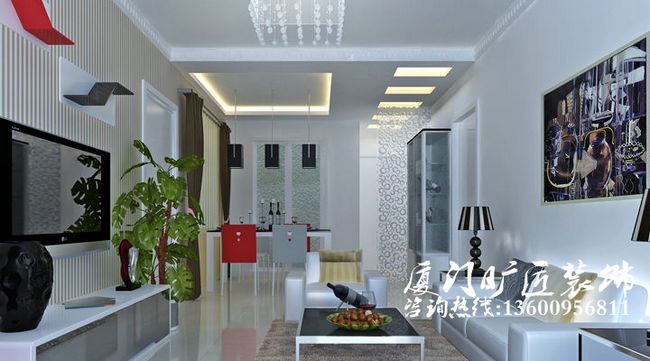 厦门海景明珠装修案例效果图1123